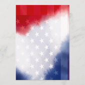 American Flag USA Flag Theme Menu Card (Dos)