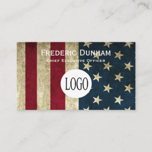 American Flag Votre logo Cartes de visite