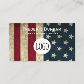American Flag Votre logo Cartes de visite