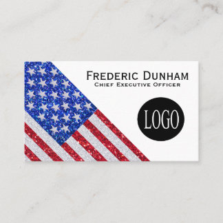 American Flag Votre logo Cartes de visite