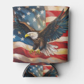 American Flag with Bald Eagle Blikjeskoeler (Voorkant)