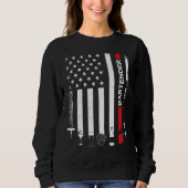American Flag With Bartender  For Women Men Trui (Voorkant)