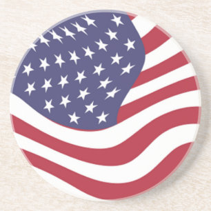 AMERICAN FLAG ZANDSTEEN ONDERZETTER
