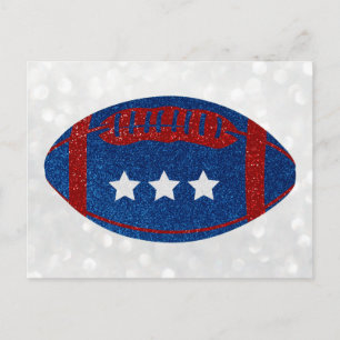 American Football 4 juli Glitter Briefkaart