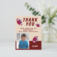 American Football Ball Birthday Foto Dank u