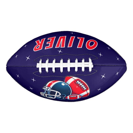 American Football Ball Helmet Cartoon Afbeelding N (Voorkant)