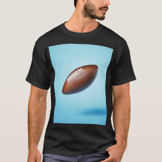 American football ball suspended in the air t-shirt