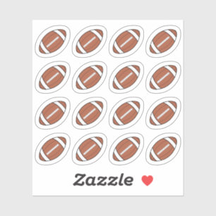 American Football Balls Game Dag Herinnering Plann Sticker