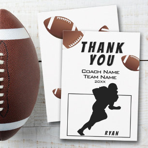 American Football Bedankt Coach Kaart