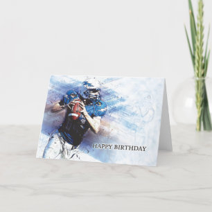 American Football Bonne Carte de voeux d'anniversa