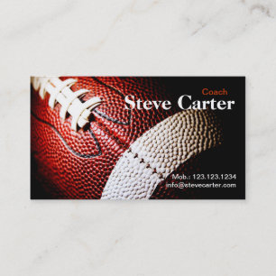American Football Coach of Player Card Club Visitekaartje