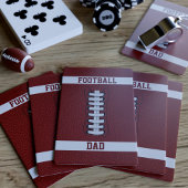 American Football Dad Monogrammen speelkaarten
