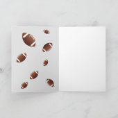 American Football Dank je Coach Fotokaart Bedankkaart (Binnen)