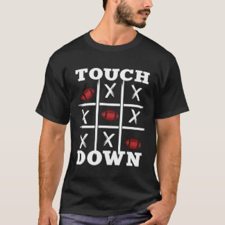 American Football Design tictactoe touchdown T-shirt