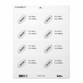 American Football Etiket (Full Sheet)