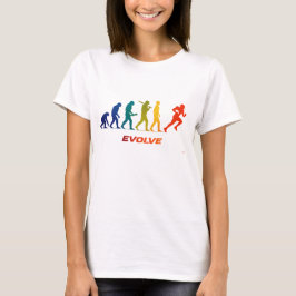 American Football Evolution Silhouette Runner T-shirt