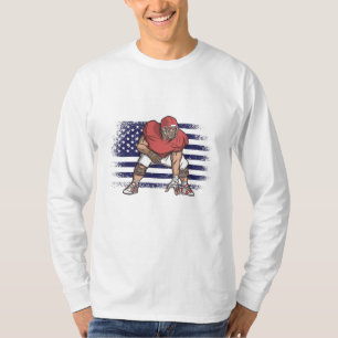 American Football Fan Jersey Shirt USA Vlag