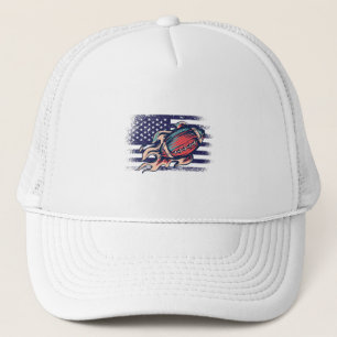 American Football Fan Jersey Shirt USA Vlag Trucker Pet