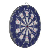 American Football Game Room met vaste datum Dartbord (Voorkant Links)