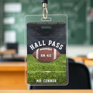 American Football Gym Leraar Studenten Hal Uitgang Badge