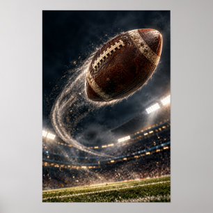 American Football in Vlucht – C cinematische Stadi Poster