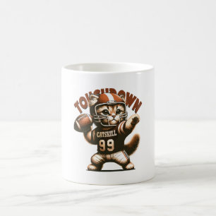 American Football Kat - Touchdown Purrfectie Koffiemok