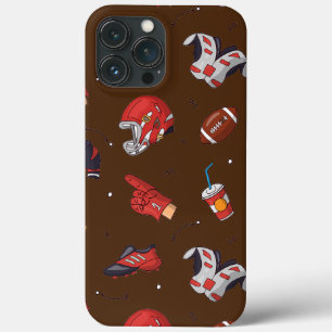 American football naadloze patroonsport liefhebber iPhone 13 pro max hoesje