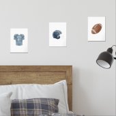 American football nom personnalisé pépinière ensem (Chambre à coucher)