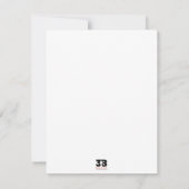 American Football Notitiekaartje (Achterkant)