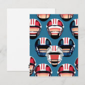 American Football Notitiekaartje (Voorkant / Achterkant)