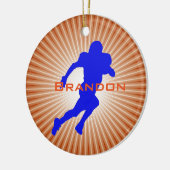 American Football Player Design Ornament (Links)