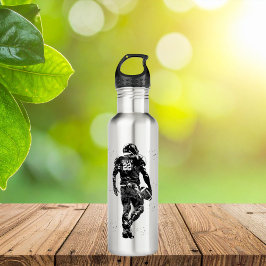 American Football Player Waterfles