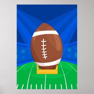 American football poster