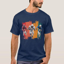 American Football Spelers Rennende Sporten Ontwerp