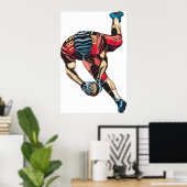 American Football Touchdown Poster (Thuiskantoor)