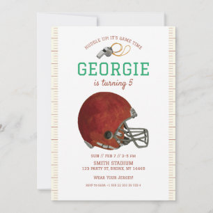 American Football Uitnodiging Football Helm