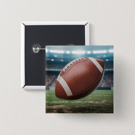 American Football Vierkante Button 5,1 Cm (Voorkant /achterkant)