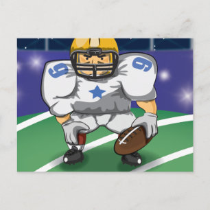 American footballspeler briefkaart