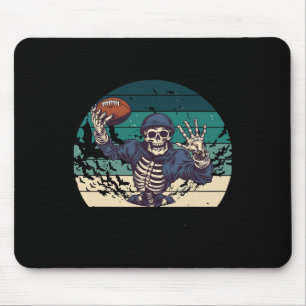 American Footll Retro Halloween Skelet Muismat