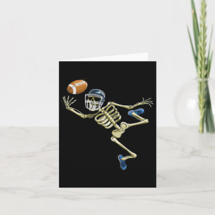 American Footll Skelet Halloween Mannen Boys Voetb Kaart