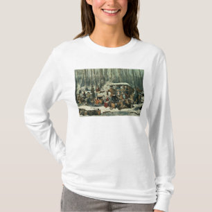American Forest Scene - Maple Sugaring, 1856 T-shirt