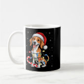 American Foxhound Dog Ugly Christmas Candy Cane Tr Koffiemok (Links)