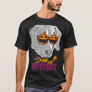 American Foxhound Drink Witches Halloween op T-shirt