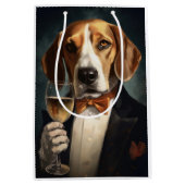 American Foxhound Nieuwjaar Medium Cadeauzakje (Voorkant)