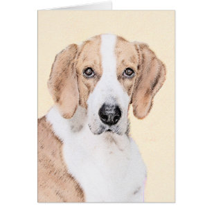 American Foxhound Painting - Joli art original chi