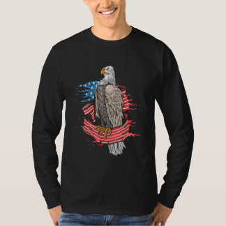 american freedom eagle cross flag military army t-shirt