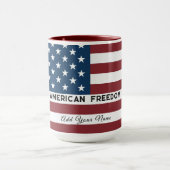 American Freedom Personalized Name Mok (Midden)