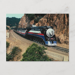American Freedom Train 4449 in Kaap Horn, Californ Briefkaart