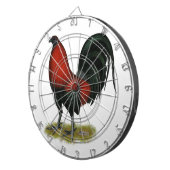 American Game BB Black Red Rooster Dartbord (Voorkant Rechts)