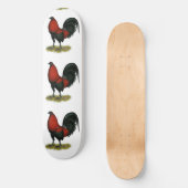 American Game BB Black Red Rooster Skateboard (Voorkant)